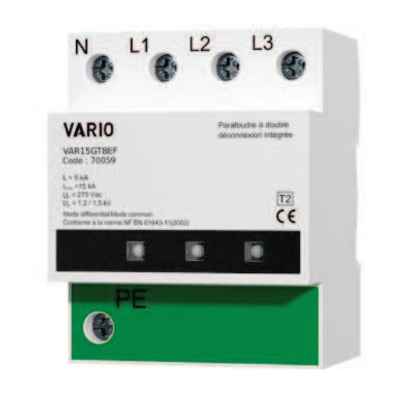 ADEE electronic VARIO VAR15GT5EF Notice D'utilisation