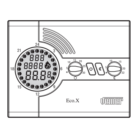 Vemer Eco.X Manuel D'utilisation