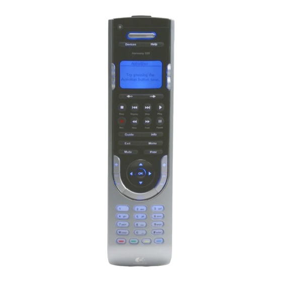 Logitech Harmony 525 Manuel De L'utilisateur