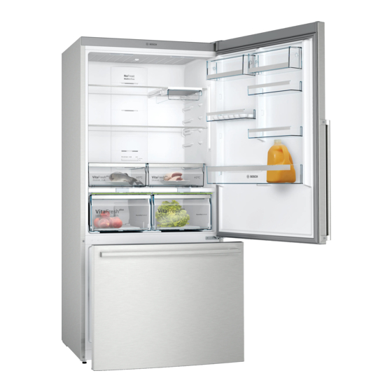 Bosch KGB86 Serie Manuel D'utilisation