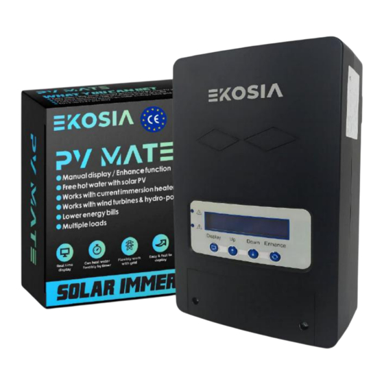 Ekosia PV MATE Guide D'installation Et D'utilisation