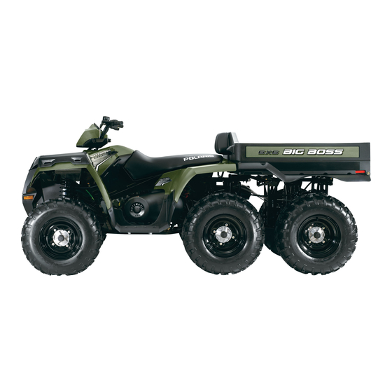 Polaris Sportsman Big Boss 6x6 2012 Manuel D'utilisation