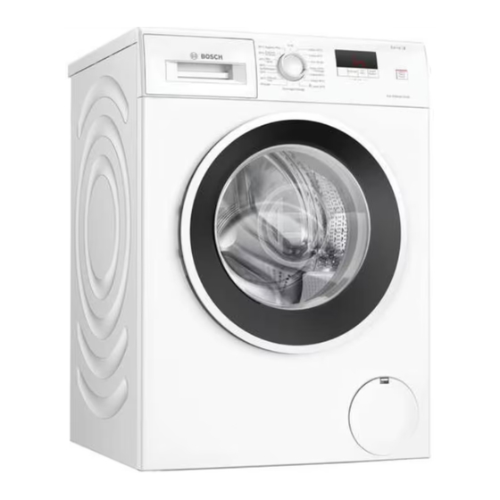 Bosch WGE03201FR Manuel D'utilisation Et Notice D'installation