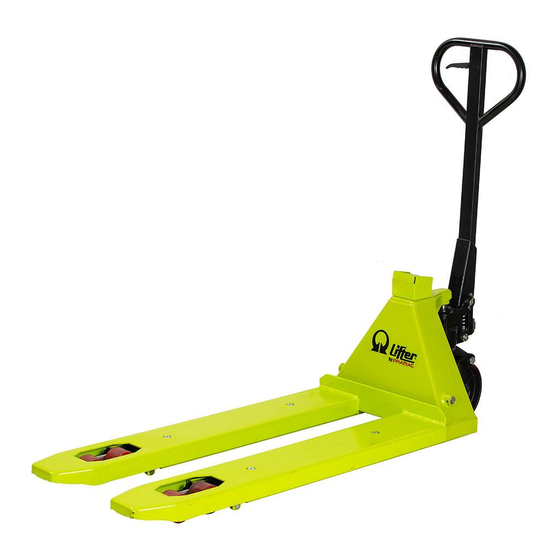 lifter PX 25 Manuel D'utilisation Et D'entretien