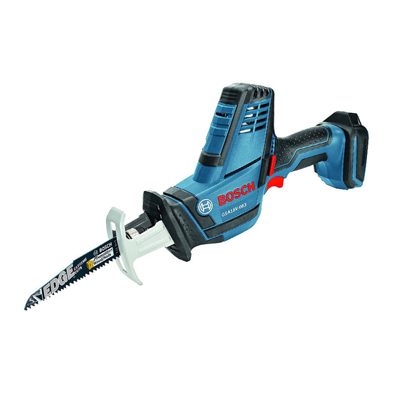 Bosch GSA18V-083 Consignes De Fonctionnement/Sécurité