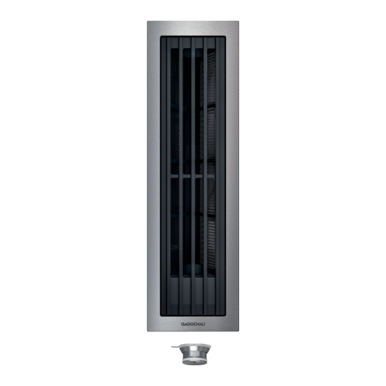 Gaggenau 400 Serie Notice D'utilisation