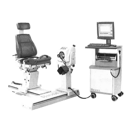 biodex System 4 Pro Mode D'emploi