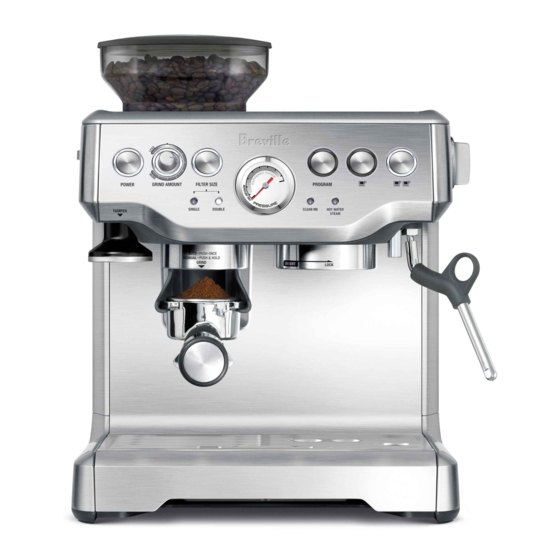 Breville Barista Express BES870XL Livret D'instructions