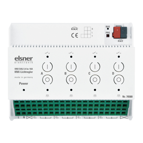 elsner elektronik KNX DALI L4 bc 16 A Installation Et Réglage