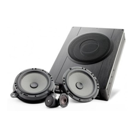 Focal PLUG&PLAY MUSIC PREMIUM IFR A165-4.1 Notice De Montage