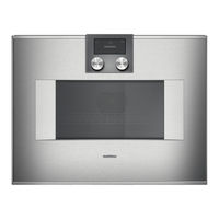 Gaggenau BM 455 Manuel D'utilisation Et Notice D'installation