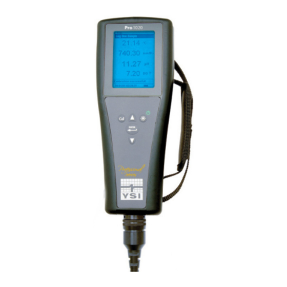 Xylem YSI Pro1020 Guide D'utilisation