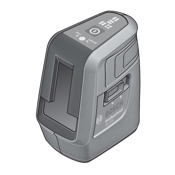 Bosch GLL 3-15 Consignes De Fonctionnement/Sécurité