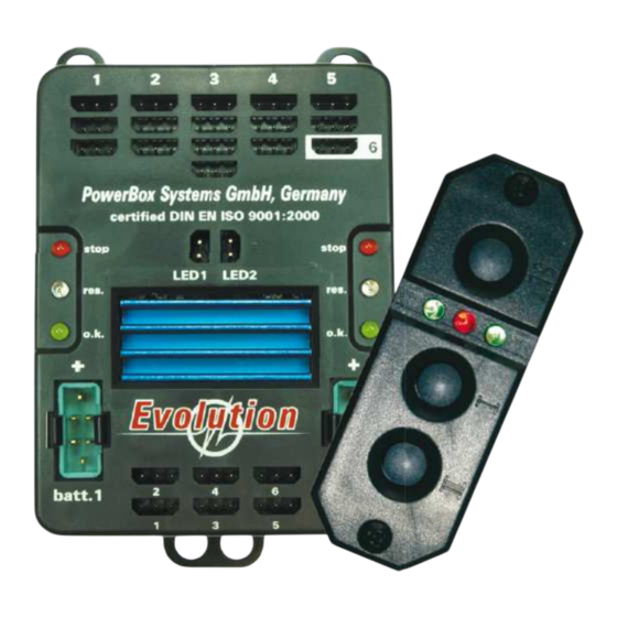 PowerBox Systems EVOLUTION Manuel D'instruction