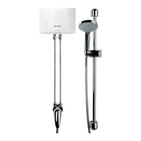 clage MBX Shower Serie Instructions D'utilisation Et D'installation