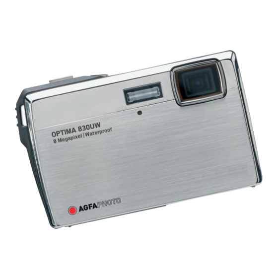 AgfaPhoto OPTIMA 830UW Manuel De L'utilisateur