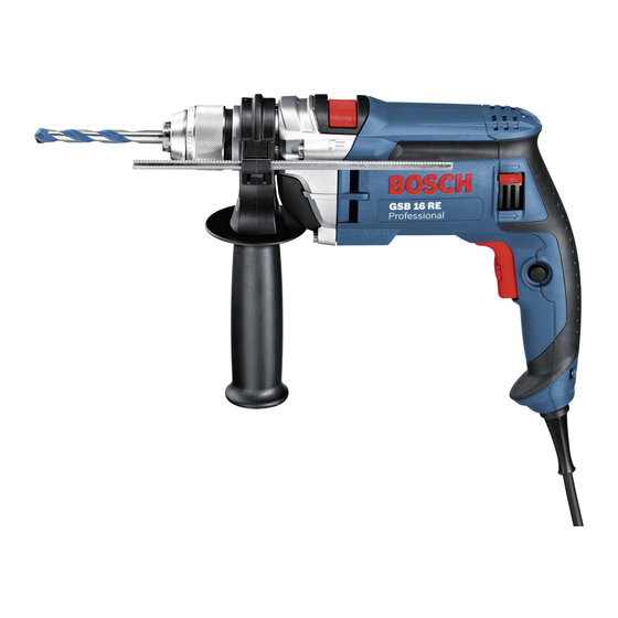 Bosch GSB 16 RE Professional Notice Originale