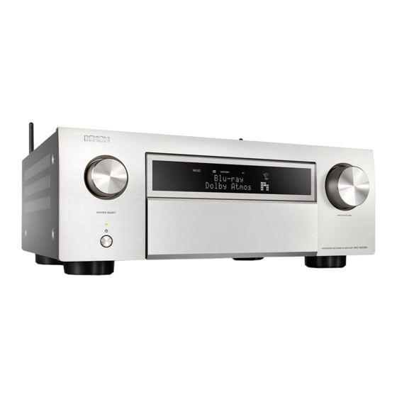 Denon AVC-X6500H Guide De Démarrage Rapide