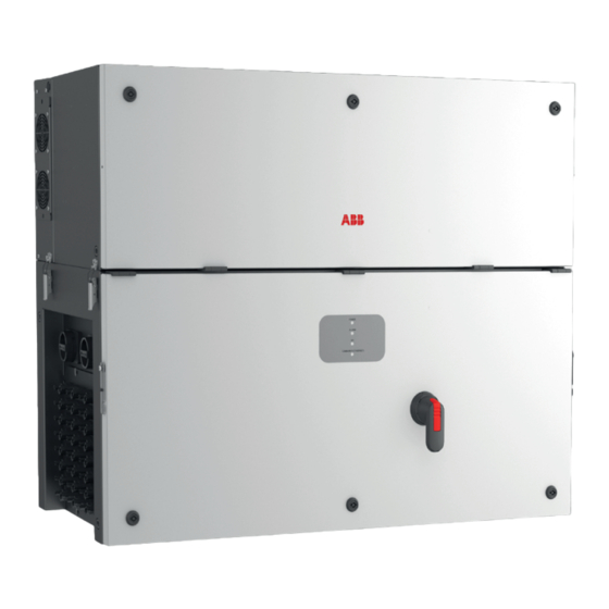 ABB PVS-100-TL Manuel Produit