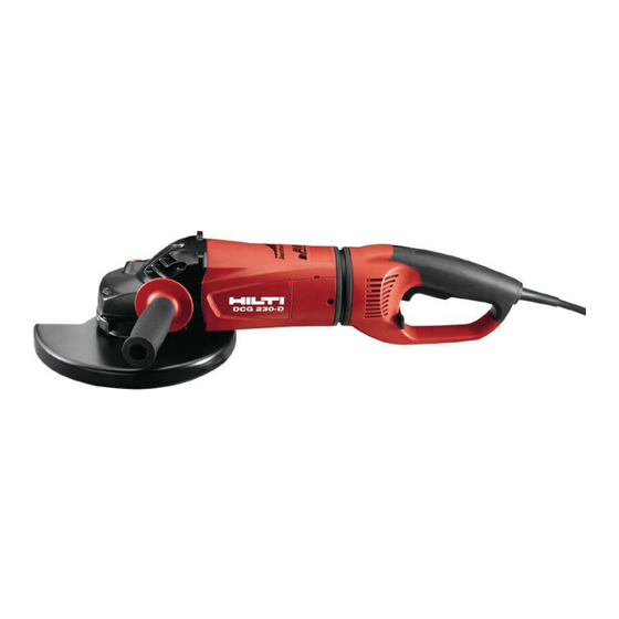 Hilti DCG 230-D Mode D'emploi