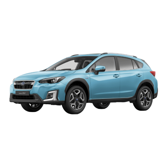 Subaru XV e-BOXER 2021 Manuel Du Conducteur