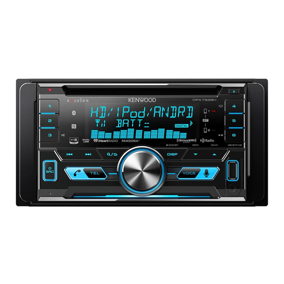 Kenwood DPX792BH Mode D'emploi