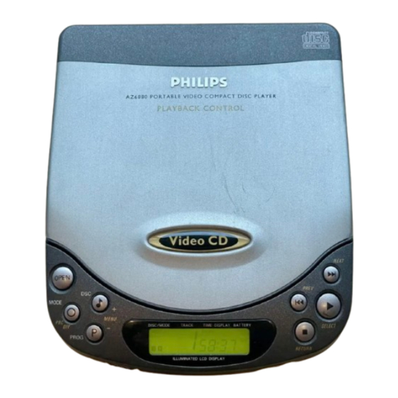 Philips AZ 6880 Mode D'emploi