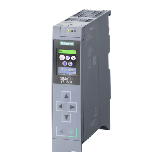 Siemens SIMATIC S7-1500 Manuel