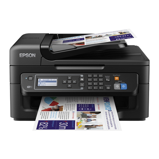 Epson Workforce WF-2630 Guide Rapide