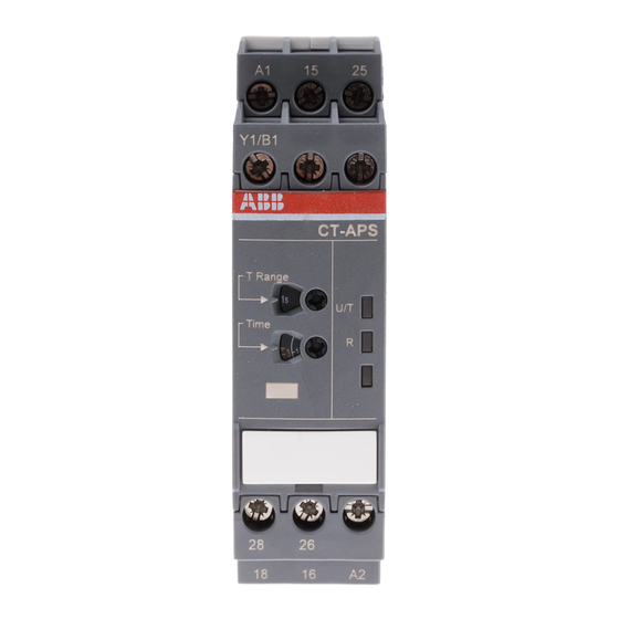 ABB CT-APS Instructions De Montage Et De Mise En Service