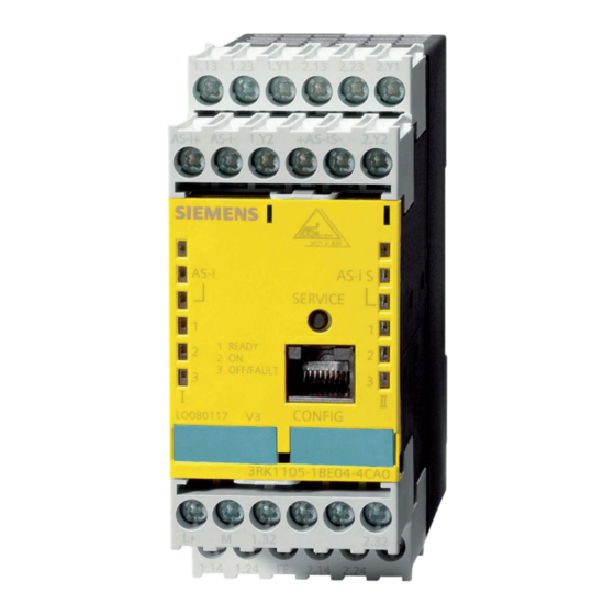 Siemens AS-Interface Instructions De Service