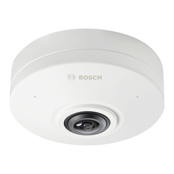 Bosch FLEXIDOME panoramic 5100i Manuel D'utilisation