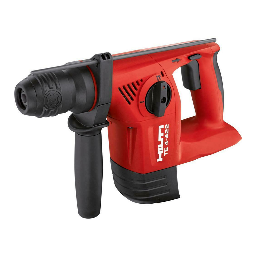 Hilti TE 4-A22 Manuel D'utilisation