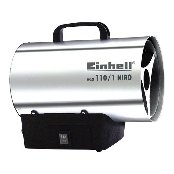 EINHELL HGG 110 23.301.25 01029 Instructions De Service