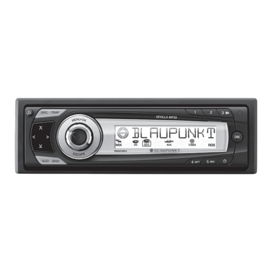 Blaupunkt Sevilla MP38 Mode D'emploi Et De Montage