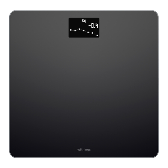 Withings Body Instructions D'installation Et D'utilisation