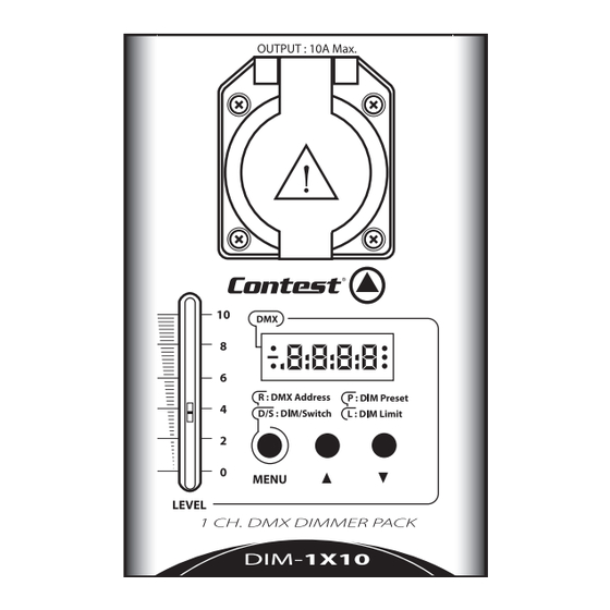 Contest DiM-1x10 Guide De L'utilisateur