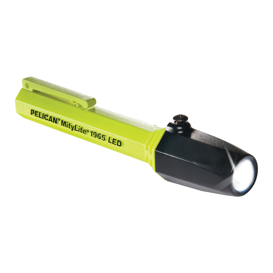 PELI MityLite 1965 LED Zone 0 Mode D'emploi