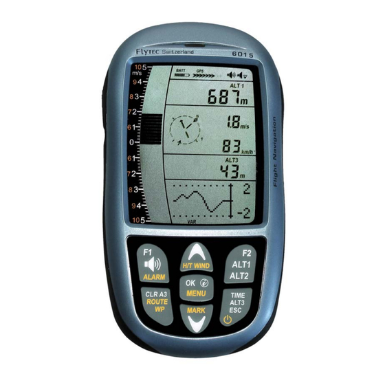 Flytec 6015 GPS Mode D'emploi