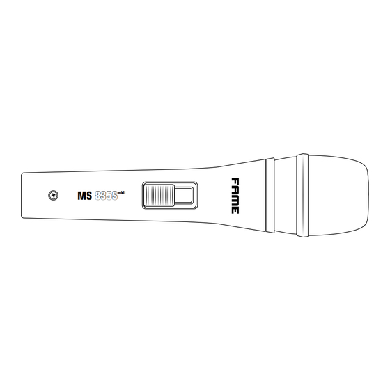 FAME MS 835S mkII Mode D'emploi