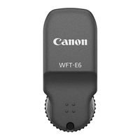 Canon WFT-E6 Guide D'utilisation