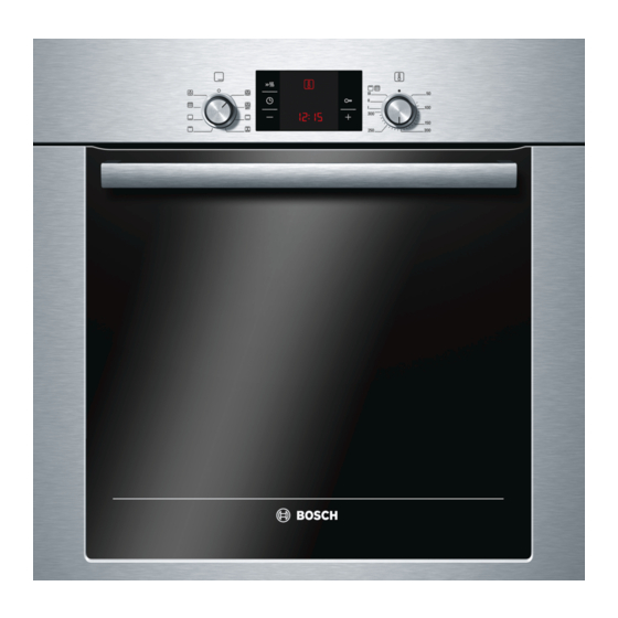 Bosch HBG63B4 0F Serie Mode D'emploi