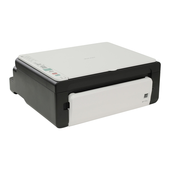 Ricoh SP 110 Guide D'installation Rapide