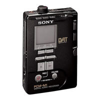 Sony PCM-M1 Mode D'emploi