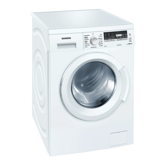 Siemens WM14Q462FF Notice D'installation