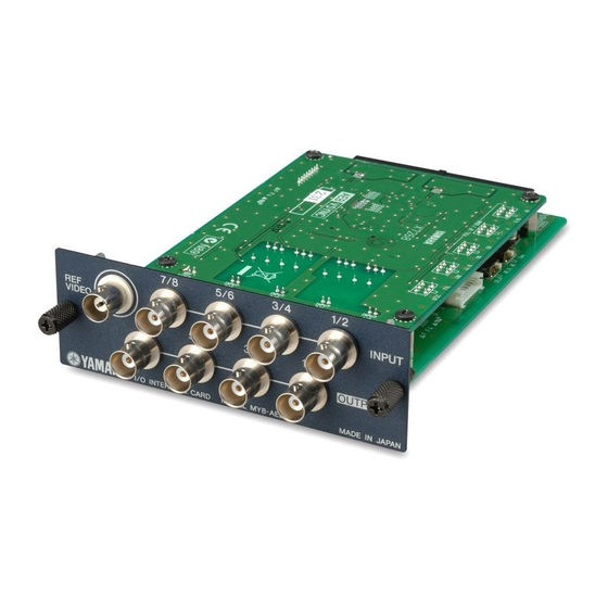 Yamaha MY8-AEB Mode D'emploi