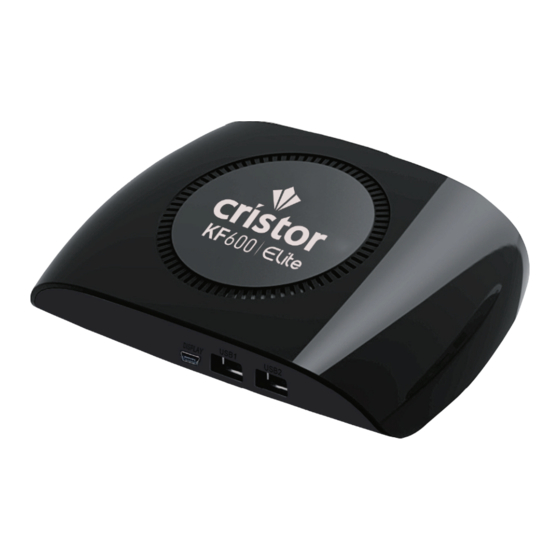 CRISTOR KF600 Elite Manuel D'utilisation