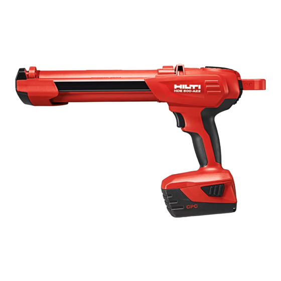 Hilti HIT-RE 500 V3 Mode D'emploi