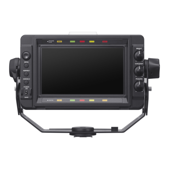 Sony HDVF-L750 Mode D'emploi