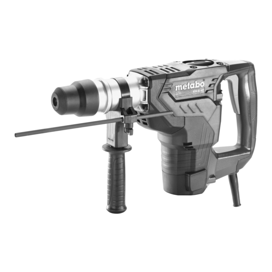 Metabo KH 5-40 Notice Originale